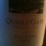Wine Tasting at Home – Quail's Gate Old Vines Foch