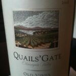 Wine Tasting at Home – Quails’ Gate Old Vines Foch