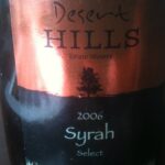 Wine Tasting at Home – Desert Hills Syrah
